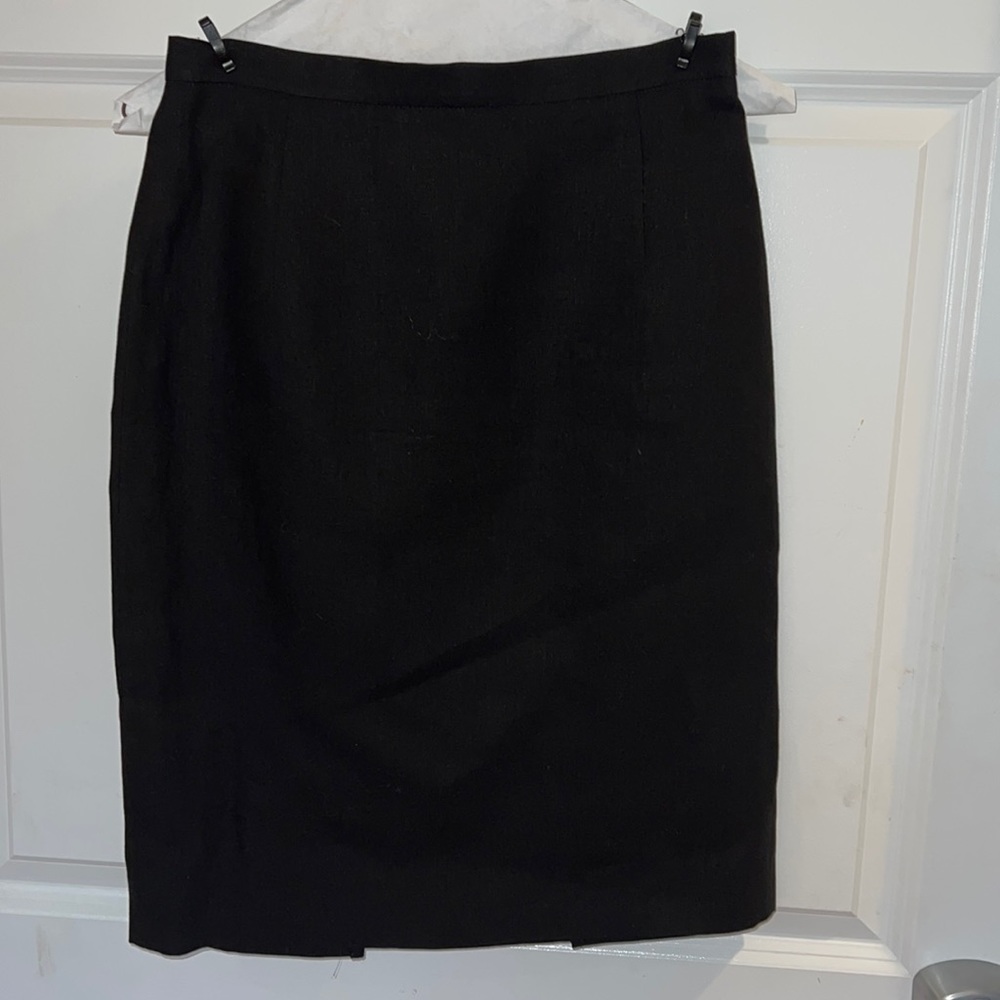 MaxMara Black Linen Skirt Size 2